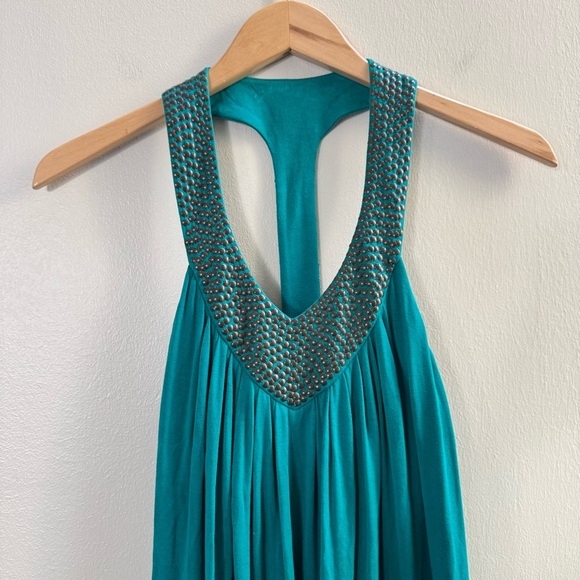 VS Victoria’s Secret Teal Racerback Y2K Shelf Bra Dress Small - Picture 2 of 11